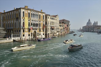 View from Ponte dell'Accademia across Canal Grande with the Palazzo Cavalli-Franchetti