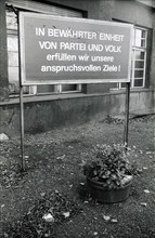 Agitation board on Josef-Orlopp-Strasse