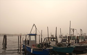 Fishing boats in the fishing port of Goro