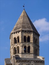 Bell tower of the Romanesque Church of Saint Saturnin
