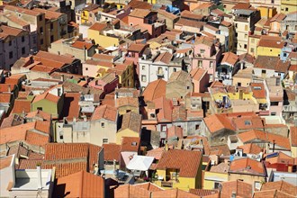Overlooking the tiled roofs of the historic centre