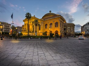 Teatro Massimo at dusk