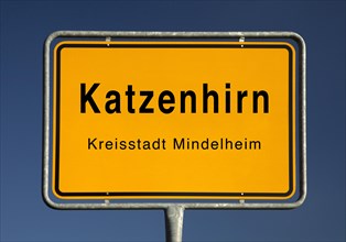 City limits sign of Katzenhirn
