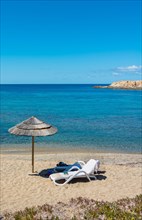 Sunshade and beach chair