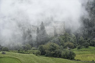 Berneck castle in the mist