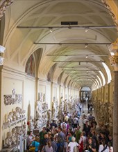 Vatican museum full of visitors