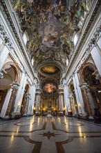 Baroque illusionistical ceiling fresco