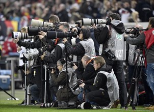 Group of sports photographers