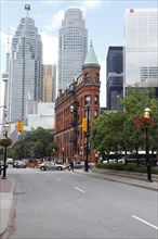 Skyscraper and Flatiron Building on Front Street