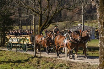Carriage at Leonhardi ride in Kreuth