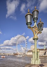 A street lamp on Westminster bridge