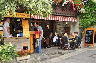Creperie in the medieval town of Yvoire