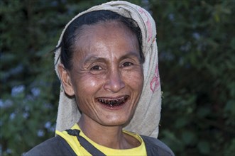 Smiling woman from the Lahu people