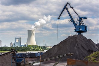 Coal loading in port of Orsoy on the Rhein
