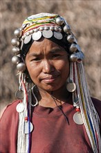 Woman with traditional headdress