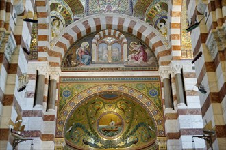 Notre-Dame de la Garde with mosaics, Marseille