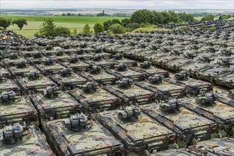 Armored vehicles type Marder awaiting scrapping