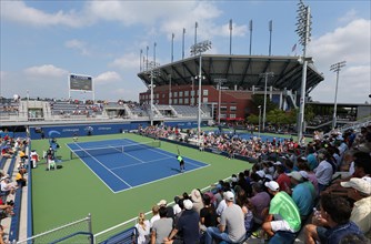 Outdoor courts and the Arthur Ashe Stadium