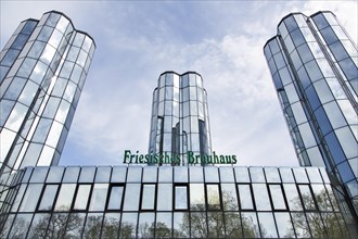 Mirrored glass towers