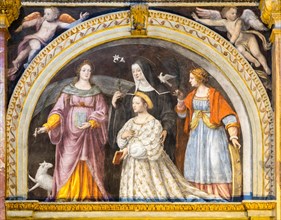 Foundress Ippolita Sforza with saints