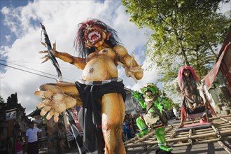 Ogoh-Ogoh figures for the Ngrupuk parade