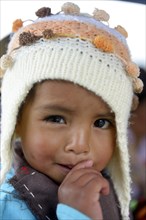 Girl with wool cap