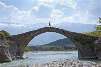 Roman bridge of Benja across river Shkumbin
