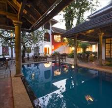 Courtyard with swimming pool