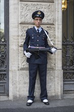 Guard at the Palazzo Madama