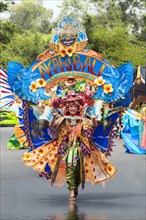 Elaborate costume at the Jember Fashion Festival