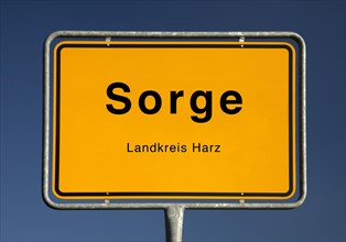 City Limits sign of Sorge
