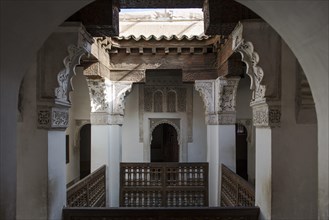 Interior the Medersa Ben Youssef