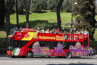 Sightseeing bus in Rome