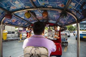 View from a Tuktuk taxi during the ride