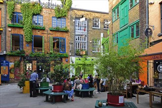 Neal's Yard with cafes and shops