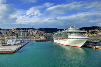 Cruise ship Ventura in the port of Genoa