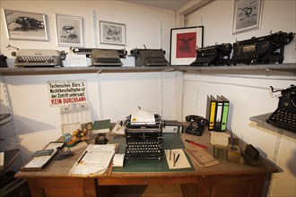 Old office with typewriters