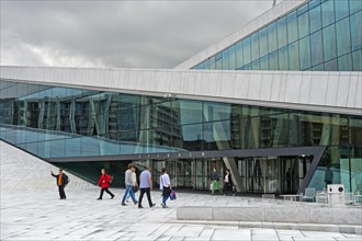 Main entrance to the new Oslo Opera House