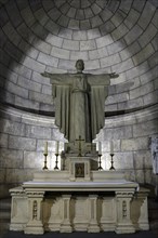 Christ statue in the crypt of the Basilica Sacre Coeur de Montmartre
