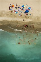 Beach life on the Mediterranean coast