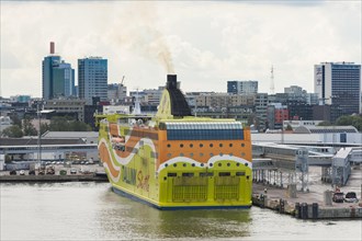 Ferry ""Superstar"" of AS Tallink Grupp in the port of Tallinn