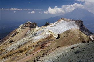 Mountain landscape near the summit of the Iztaccihuatl