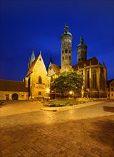 Naumburg Cathedral at night