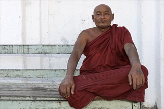 Monk at the Shwe Yaunghwe Kyaung Monastery