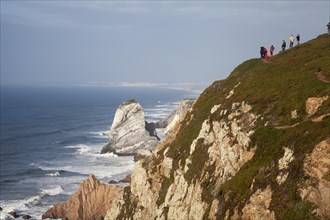 Tourists on the cliffs