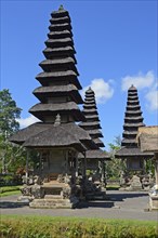 Pagodas and prayer places of the Pura Taman Ayun temple