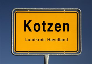City limits sign of Kotzen