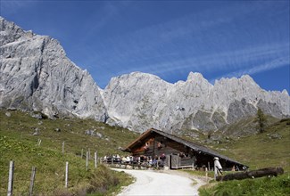 Mountain hut with Hochkonig
