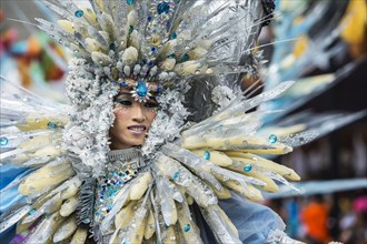 Elaborate costume at the Jember Fashion Festival