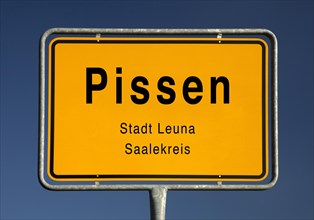 City limits sign of Pissen